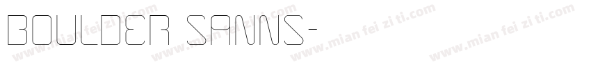Boulder sanns字体转换